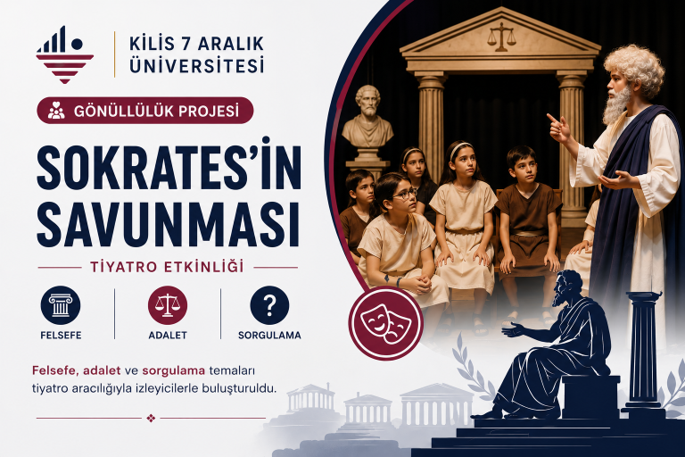 “Sokrates’in Savunması” Tiyatro Etkinliği Gerçekleştirildi